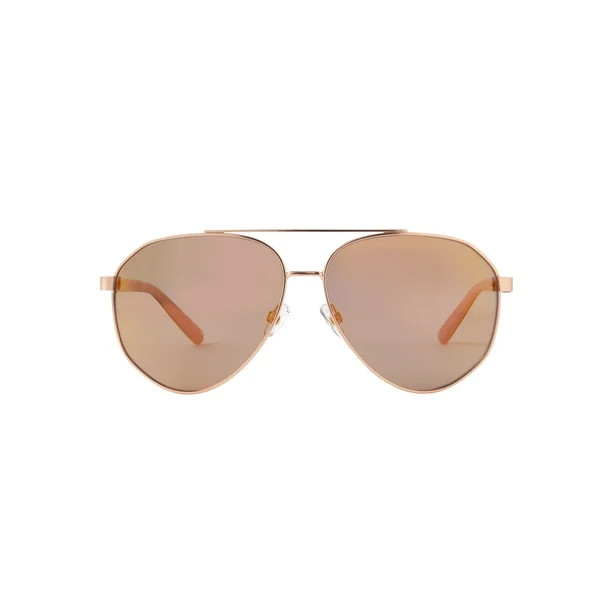 Foster Grant Women's Aviator Rosegold Metal Sunglass - Walmart.com | Walmart (US)