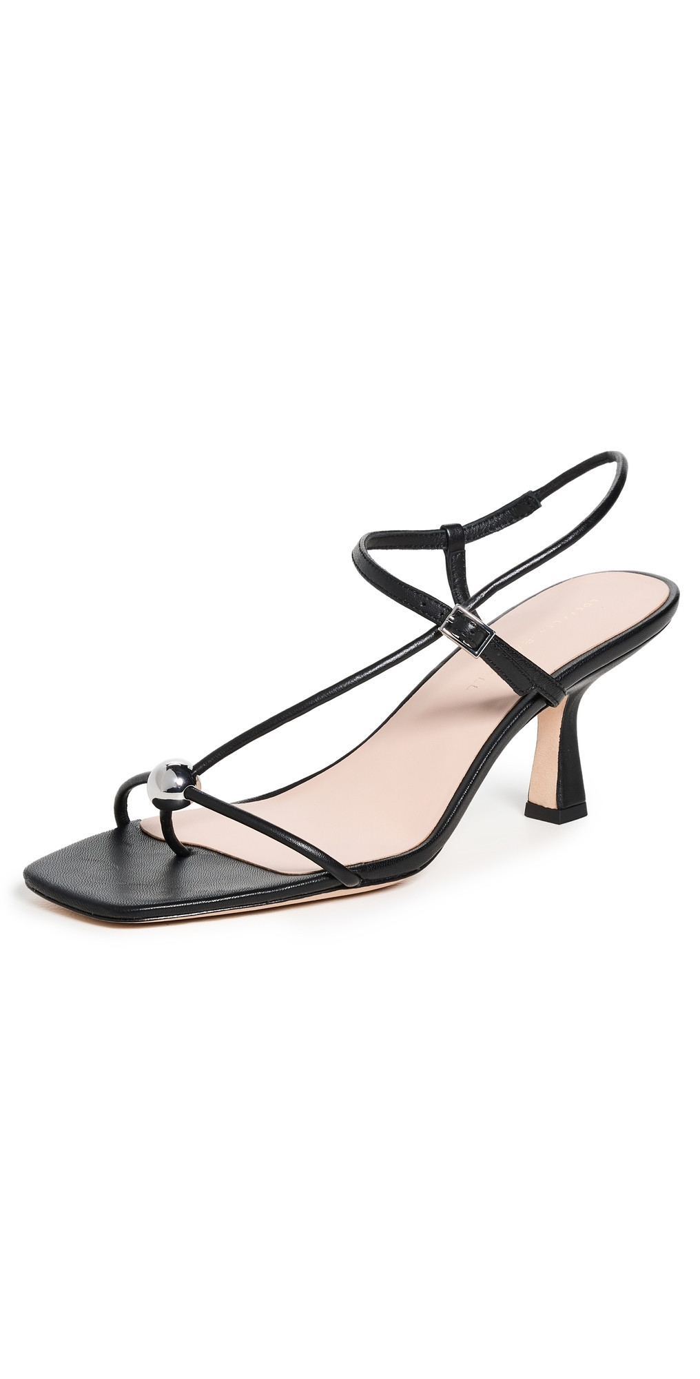 Loeffler Randall Triana Strappy Mid Heel Sandals With Ball Black 8.5 | Shopbop