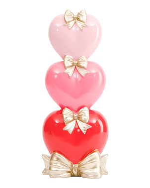 Stacked Hearts With Bows Decor | Valentine's Day | Marshalls | Marshalls