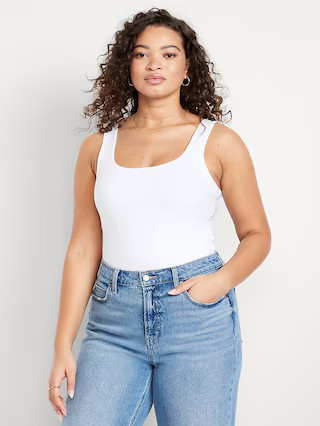 Double-Layer Scoop-Neck Tank Top | Old Navy (US)