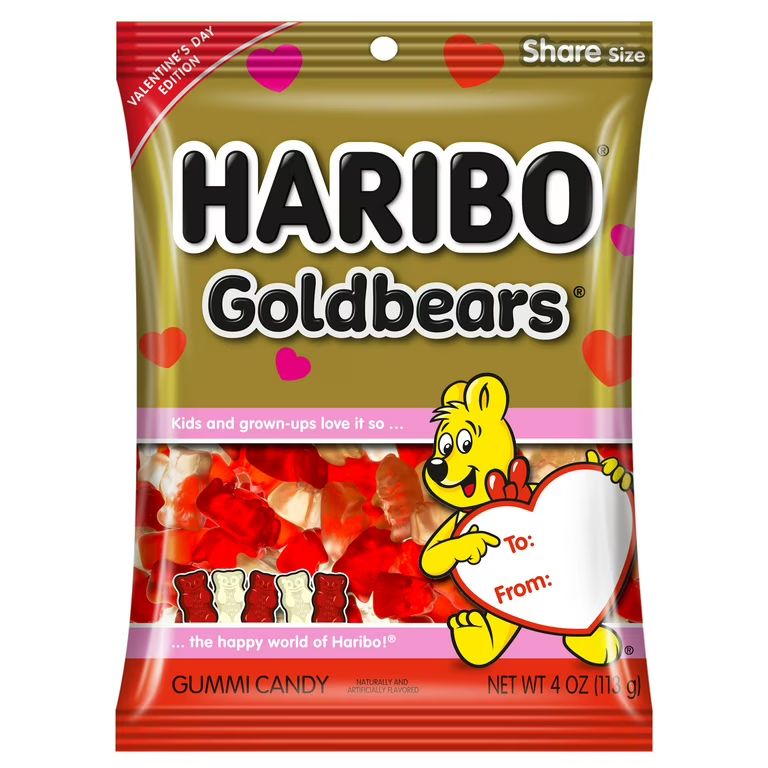 Haribo Valentine's Day Goldbears 4oz Gummi Candy | Walmart (US)