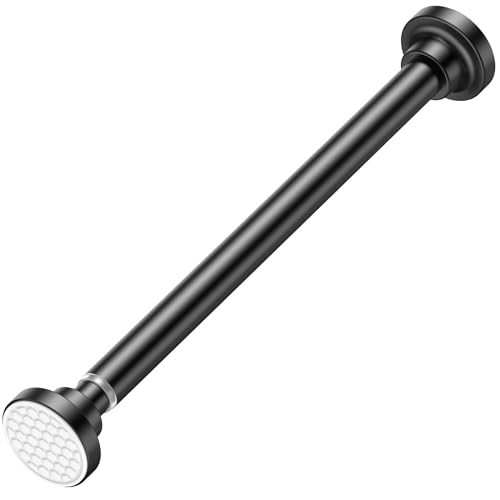 AIZESI Tension Rods 16-28 Inch，Black Tension Curtain Rod, 1 inch Diameter Small Tension Rod No Drilling, Non-Slip, Premium Stainless Steel Anti-Rust short tension rod | Amazon (US)