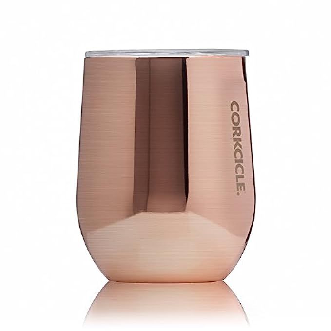 Corkcicle 12 oz Triple-Insulated Stemless Glass (Perfect for Wine) - Copper | Amazon (US)