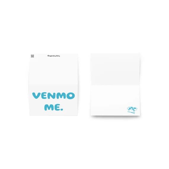 VENMO ME. blue  Greeting Card/stationary  Funny Bday Card - Etsy | Etsy (US)