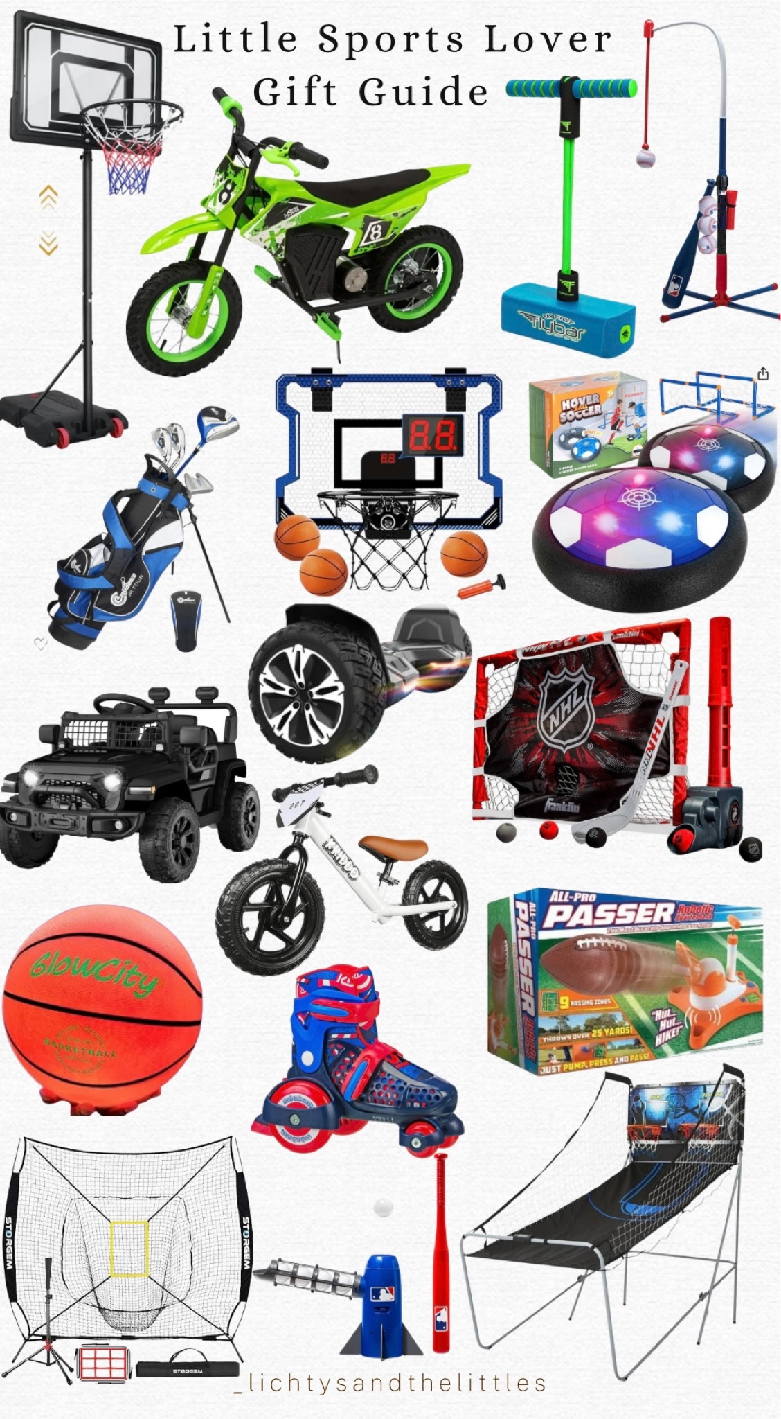Gift Guide for the little sports lover in your life! 

Sports gifts / gifts for athletes / toddler boy gift guide / boy gifts / little boy gift guide / ride on toys / basketball / baseball / hockey / golf / soccer / boy Christmas / boy birthday 

#LTKGiftGuide #LTKkids #LTKfindsunder100