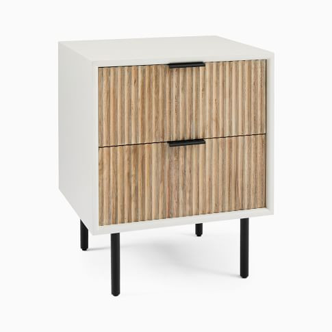 Quinn Closed 2-Drawer Nightstand (21") | West Elm (US)