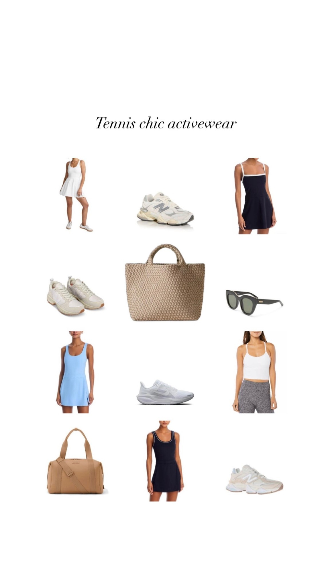 Tennis, activewear, workout dress, tennis shoes, sneakers, tote bag. 

#LTKSaleAlert #LTKActive #LTKSeasonal