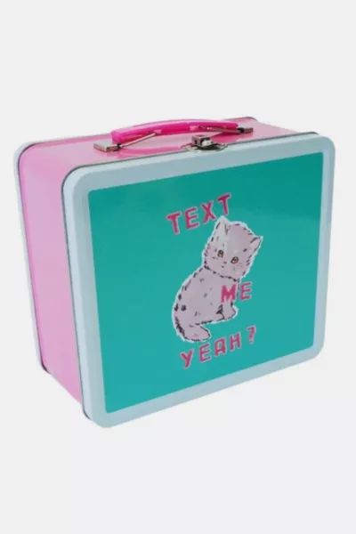 Third Drawer Down Text Me Yeah Lunch Tin x Magda Archer | Urban Outfitters (US and RoW)