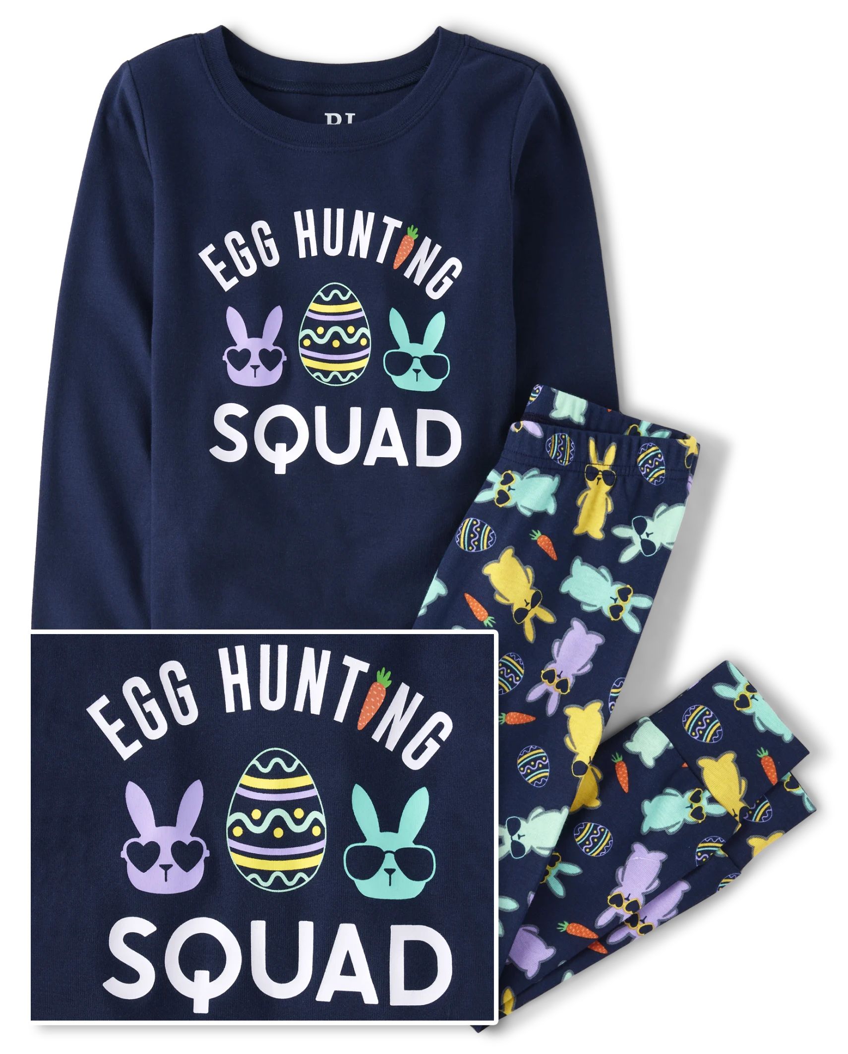 Boys Matching Family Egg Hunting Squad Snug Fit Cotton Pajamas - tidal | The Children's Place