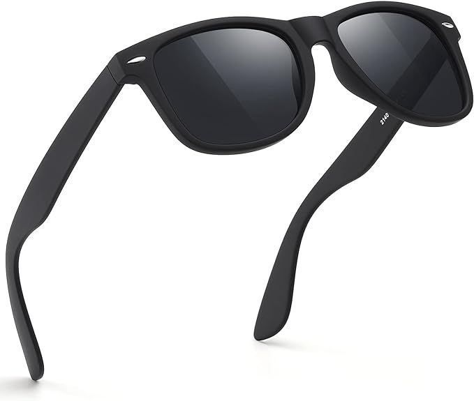 Sunglasses Men Polarized Sunglasses for Mens and Womens,Black Retro Sun Glasses Driving Fishing U... | Amazon (US)