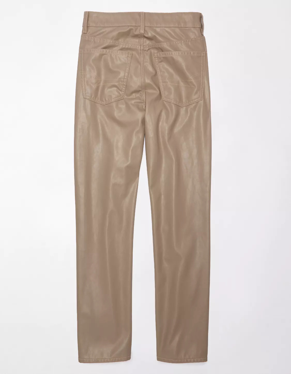 AE Stretch Vegan Leather Super High-Waisted Straight Pant | American Eagle Outfitters (US & CA)