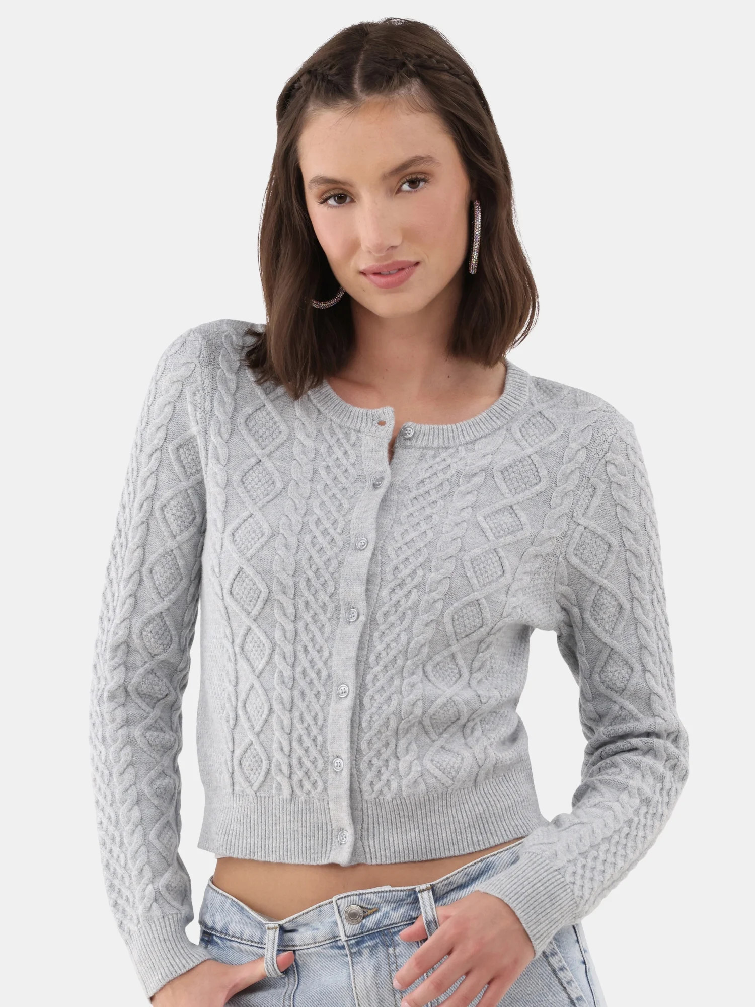 No Boundaries Cardigan, Women's and Women’s Plus | Walmart (US)