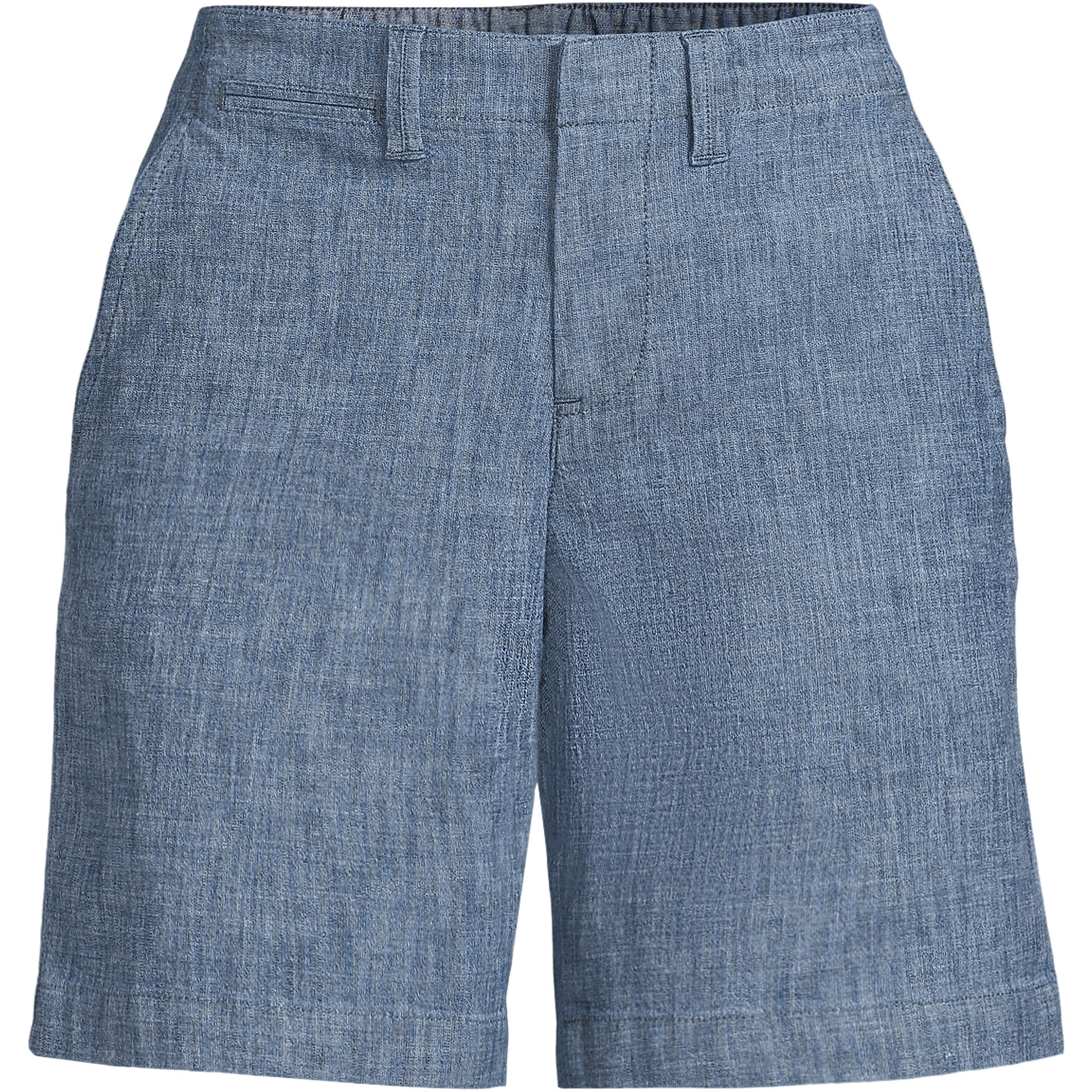 Women's Classic 7" Chambray Shorts | Lands' End (US)