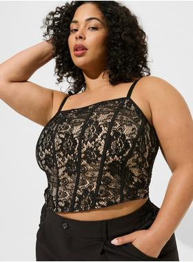Lace Corset Crop Top | Torrid (US & Canada)