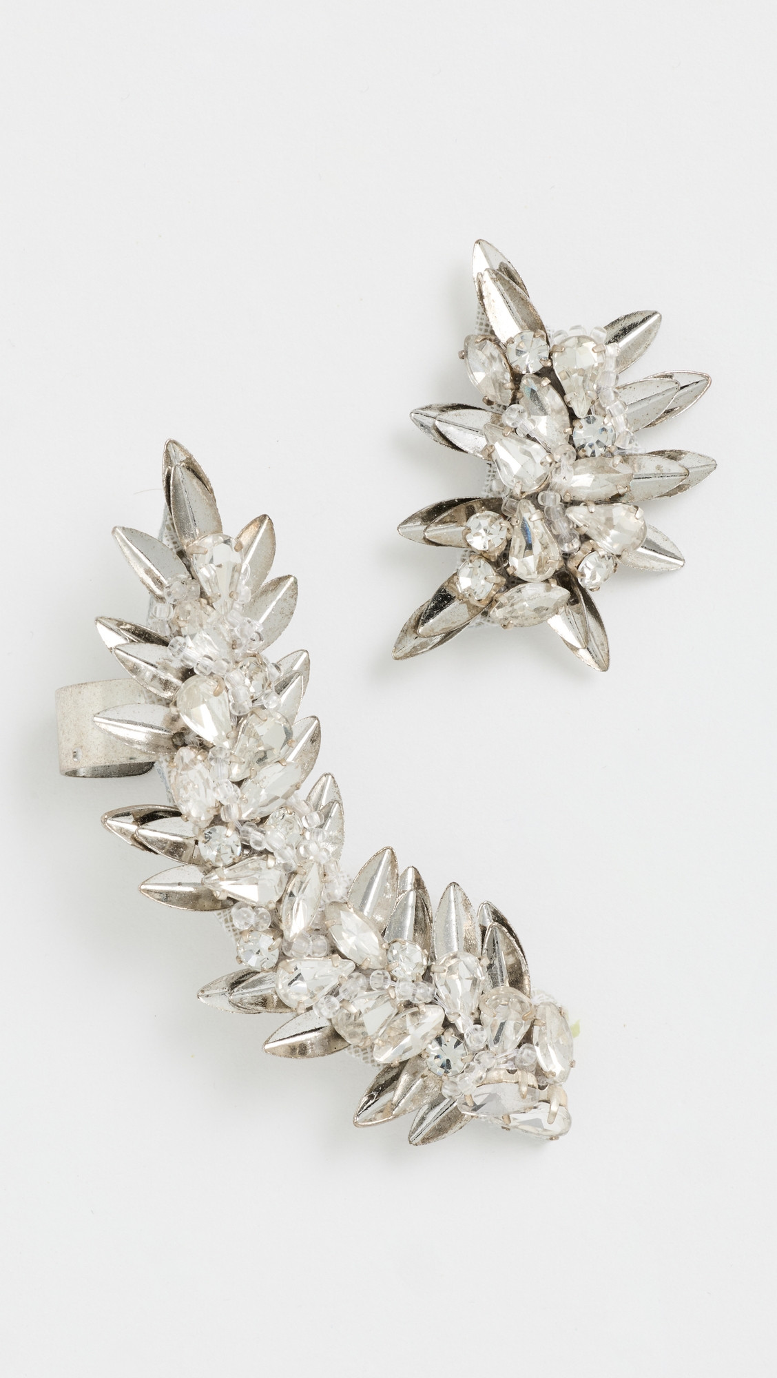 Deepa Gurnani Rabia Earrings Silver One Size | Shopbop