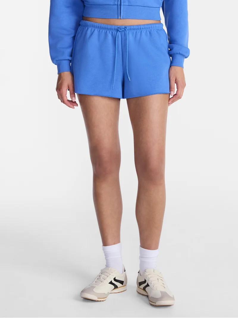 No Boundaries Skinny WB Fleece Short, Women's XXS-XXL | Walmart (US)