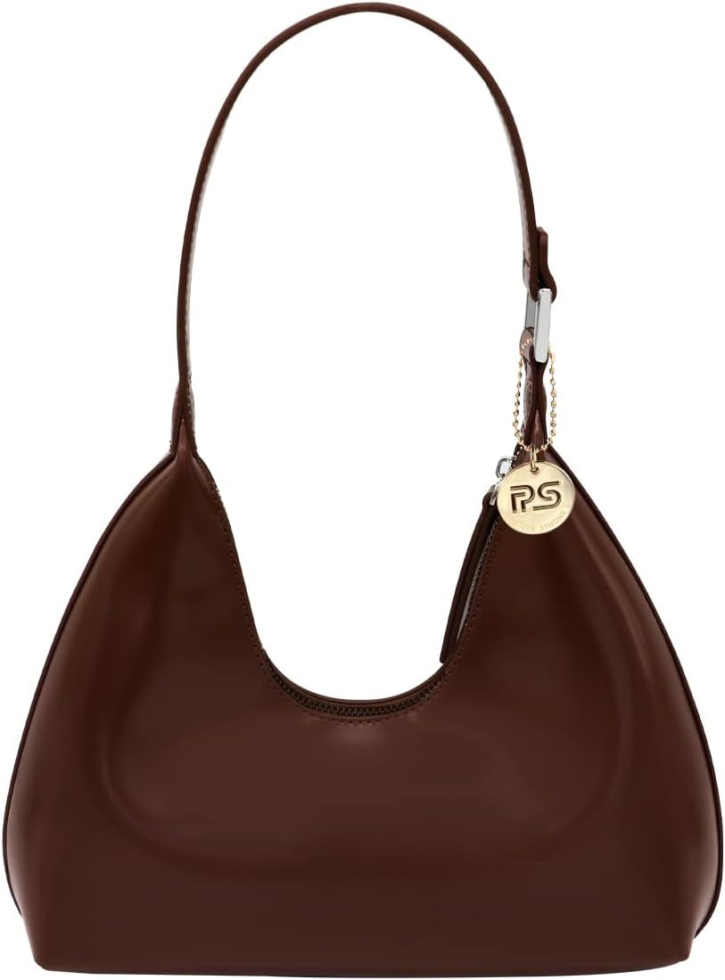 PS PETITE SIMONE Small Shoulder Bag for Women Everyday Purse Trendy Hobo bag Crescent Bag Structu... | Amazon (US)