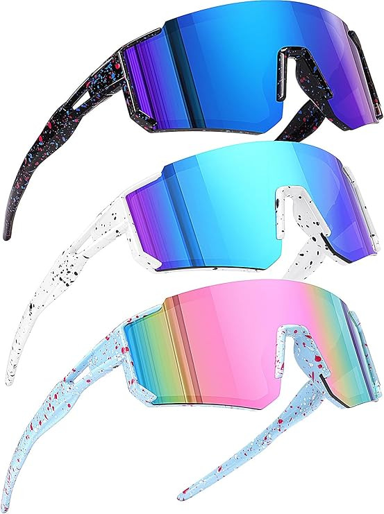 Youth Baseball Sunglasses Kids Sports Sunglasses for Boys Girls Softball Cycling Glasses UV400 Pr... | Amazon (US)