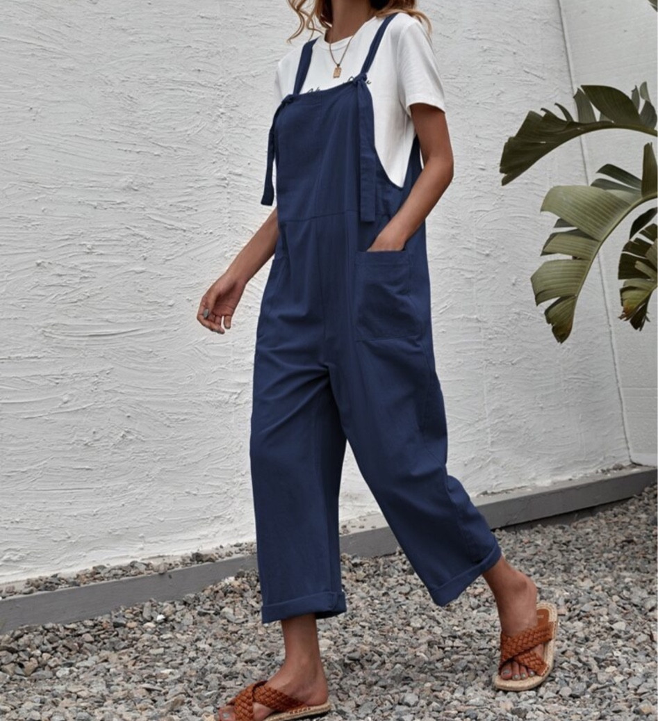 Navy Blue Overalls