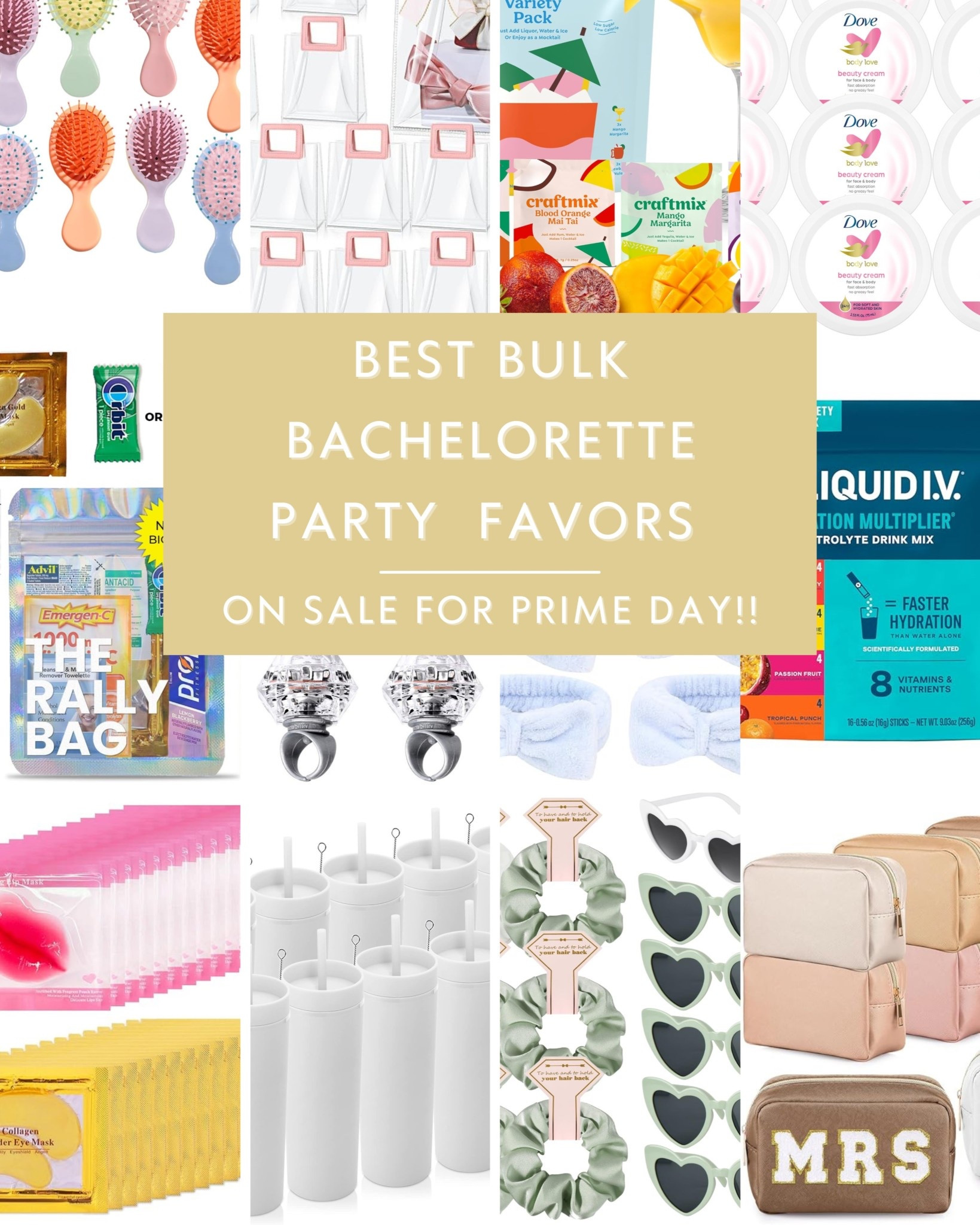 Bride Squad on a Budget? I got you. Rounded up the BEST bulk bachelorette party favors for Amazon Prime Day — and they are CUTE. Think matching sunnies, hangover kits, scrunchies, and all the fun extras your girls will actually use (and love).

🛍️ Amazon Prime Day = major deals so stock up now for your bach weekend, bridesmaid proposals, or party welcome bags!

#bachelorettepartyfavors #bachelorettepartyideas #bridesquad #brideordeal #primedayfinds #amazonprimeday #ltkbride #ltkparty #bacheloretteessentials #bridesmaidgifts #weddingplanning #partyfavors #bulkpartyfavors #brideonabudget #weddingonabudget #amazonfinds 

#LTKWedding #LTKParties