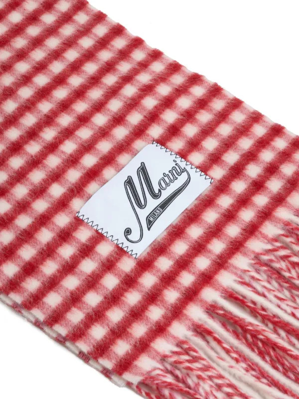 Marni Schal Mit Vichy-Karomuster | Rot | FARFETCH | Farfetch Global