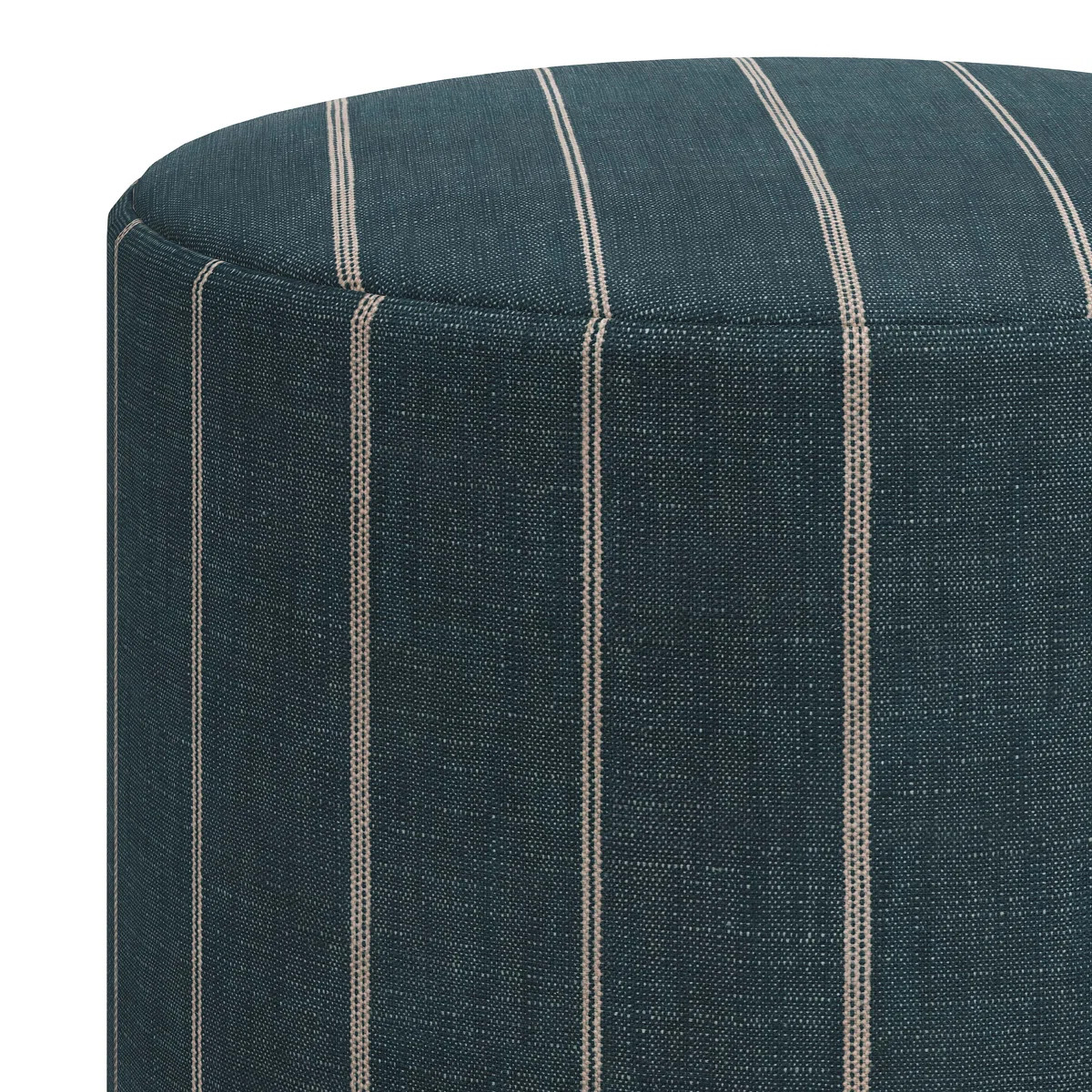Joss & Main Epaulette 18'' Wide Round Striped Standard Ottoman & Reviews | Birch Lane | Birch Lane