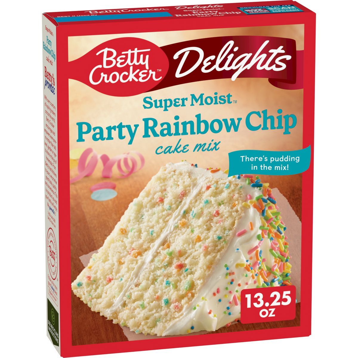 Betty Crocker Delights Rainbow Chip Super Moist Cake Mix - 13.25oz | Target