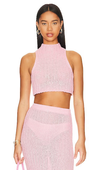 Camila Coelho Cleo Top in Pink. - size M | Revolve Clothing (Global)