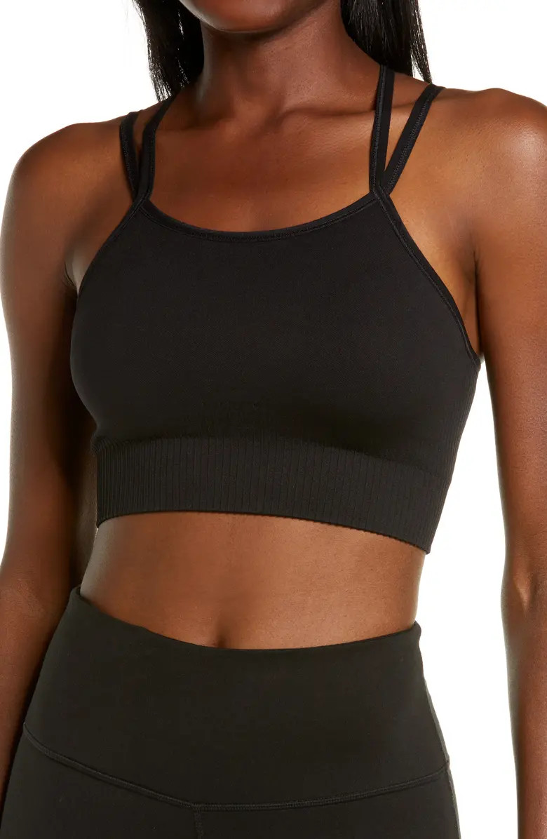 Lotus Double Strap Sports Bra | Nordstrom