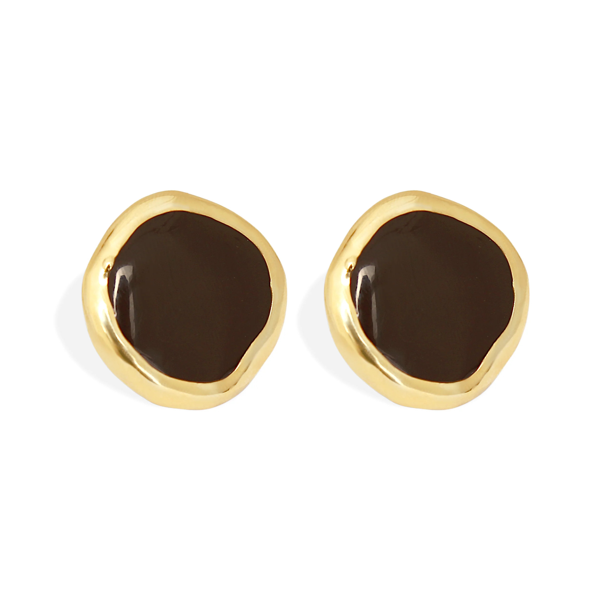 BLAIR Earrings - Gold with Enamel | Alona