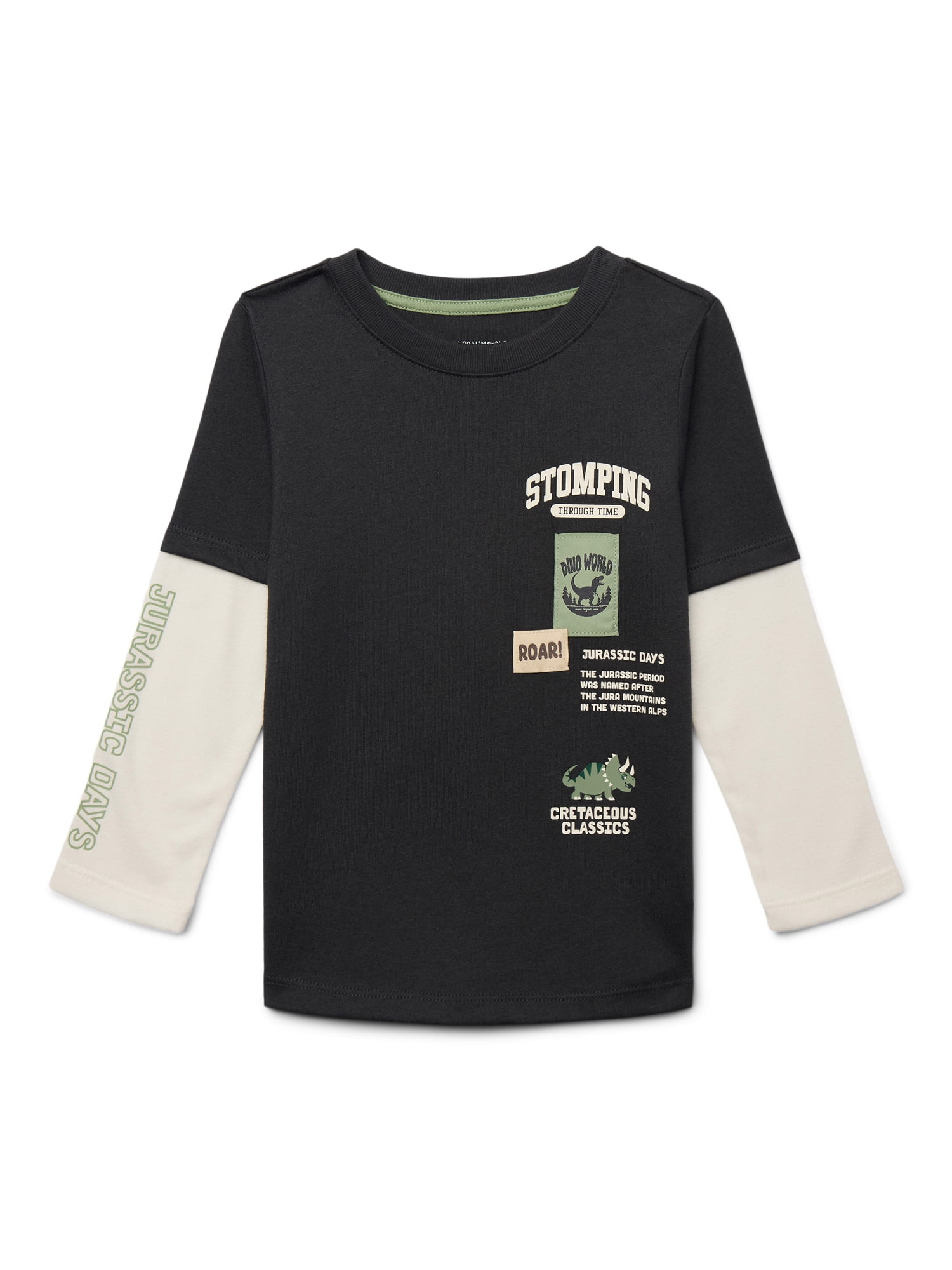 Garanimals Toddler Boys Layered Graphic Tee with Long Sleeves, Sizes 18M-5T | Walmart (US)