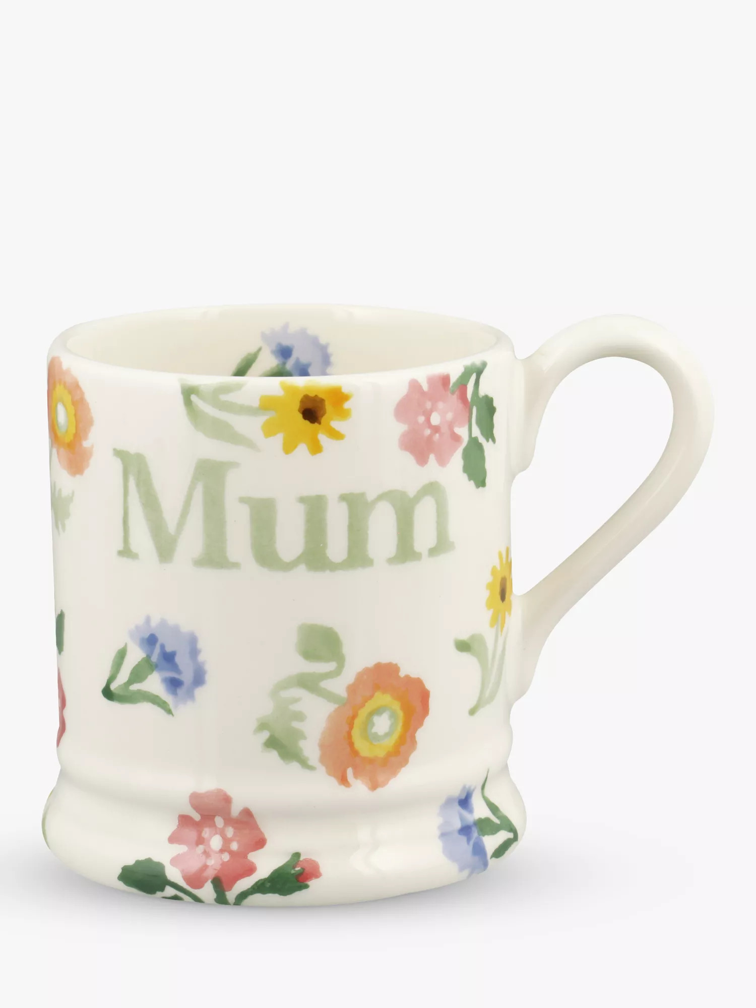 Emma Bridgewater Poppies 'Mum' Half Pint Earthenware Mug, 300ml | John Lewis (UK)