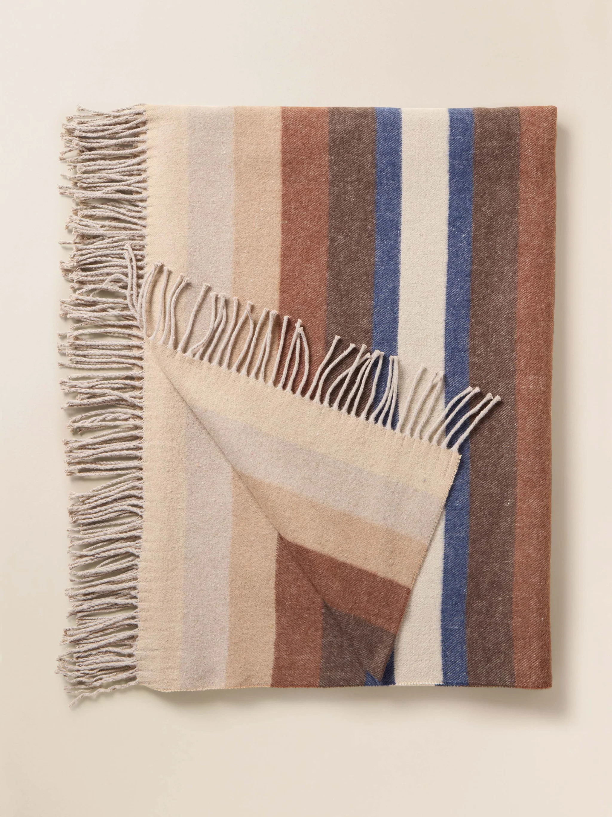 Brushed Recycled Cotton Blanket - Woodland Shore | Faherty