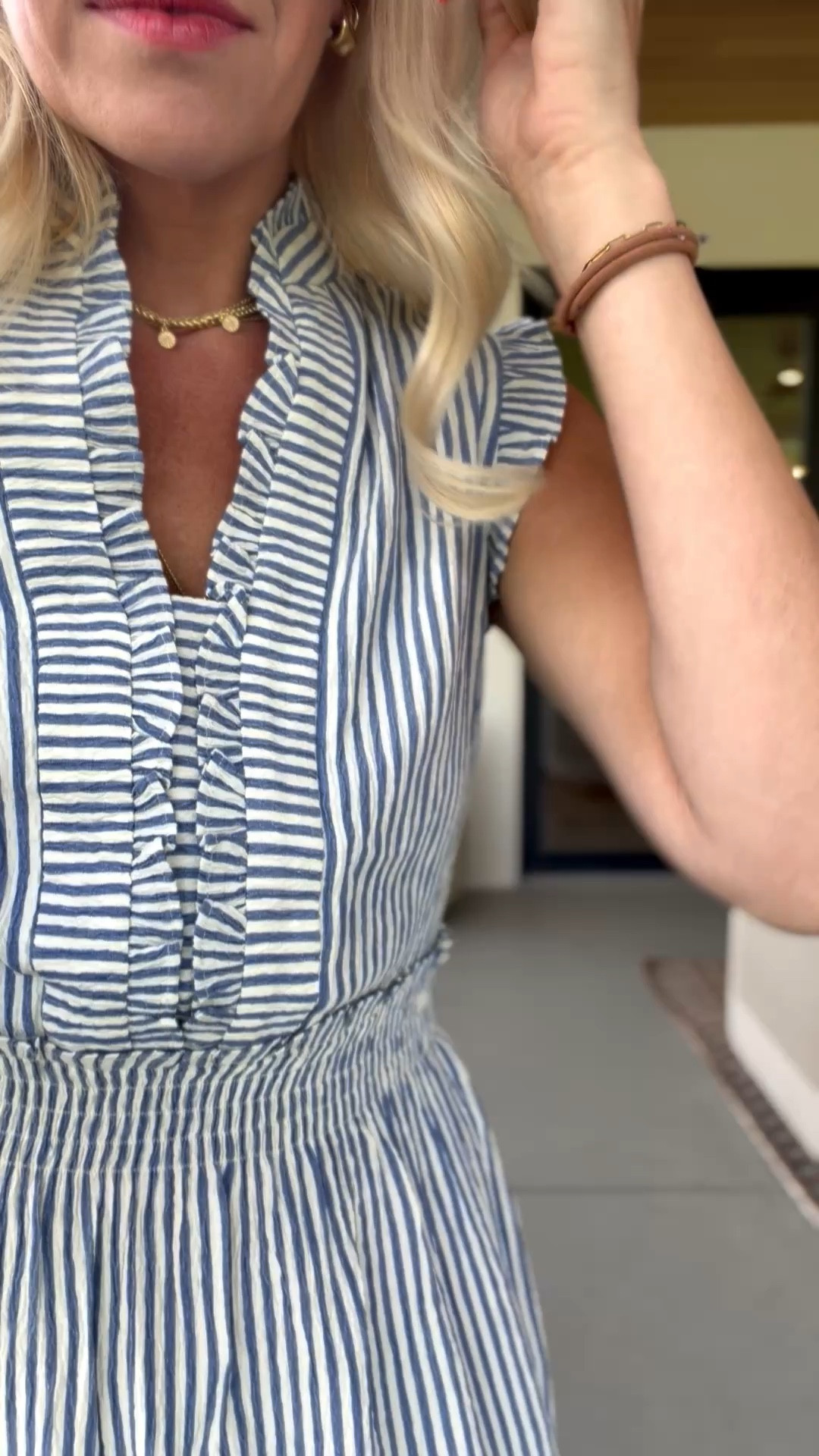 I can hardly believe this dress is Amazon! So many pretty details! I’m wearing a size small! 