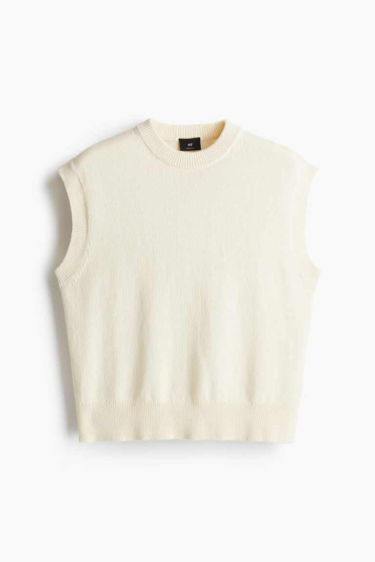 H & M - Regular-Fit Sweater Vest - White | H&M (US + CA)