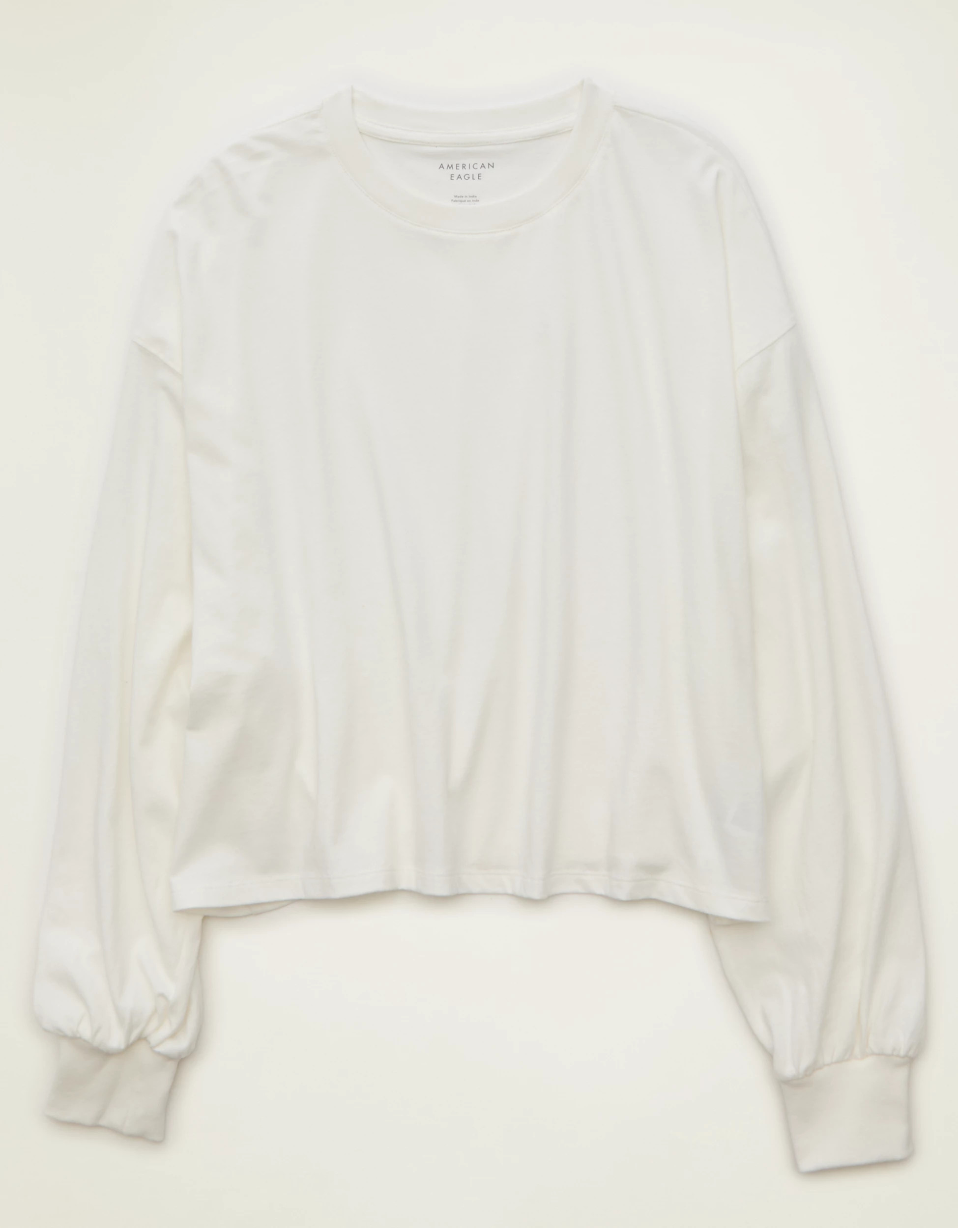 AE Balloon Sleeve Crew Neck Tee | American Eagle Outfitters (US & CA)