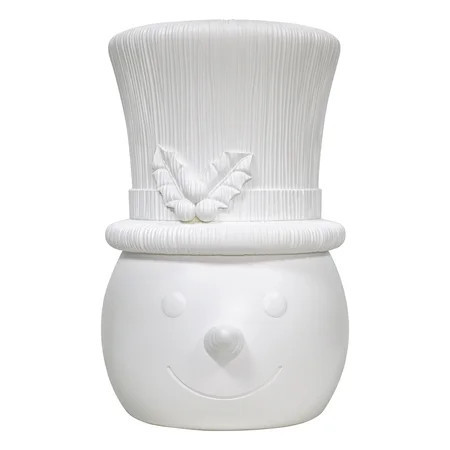 Paint-it-Yourself Blow Mold Snowman Decorative Nutcracker Head, White, 22.4", by Holiday Time | Walmart (US)