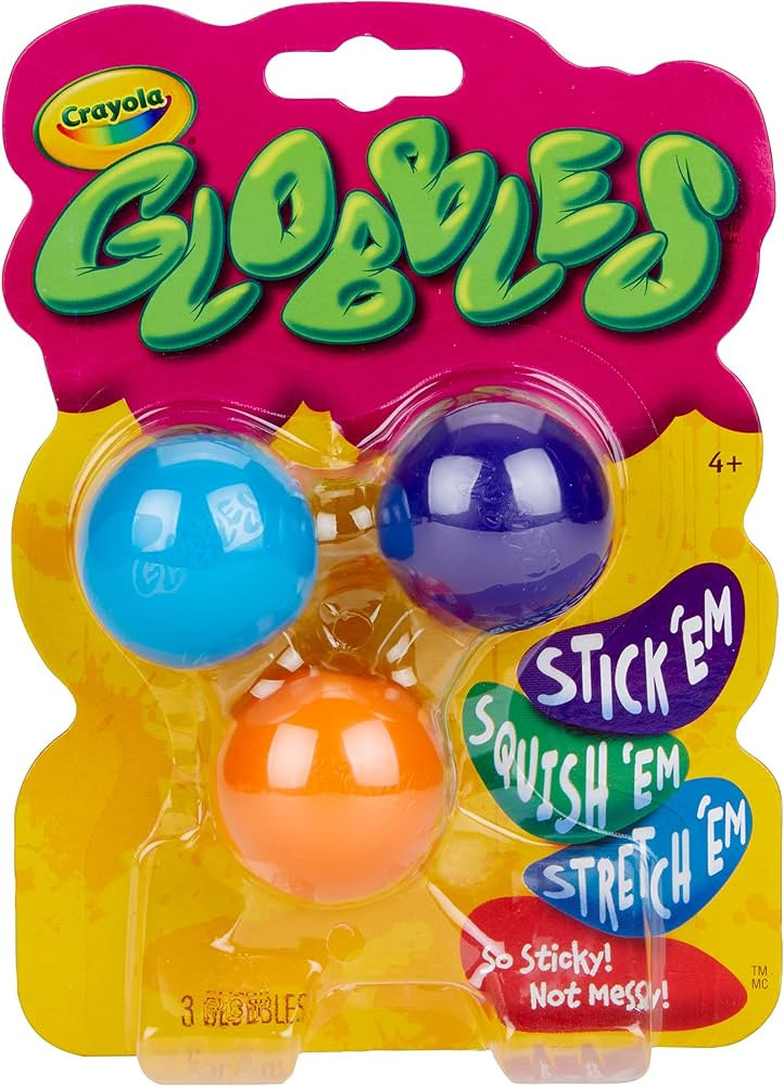 Crayola 74-7291 Globbles 3 in a Package, Assorted Colors | Amazon (US)