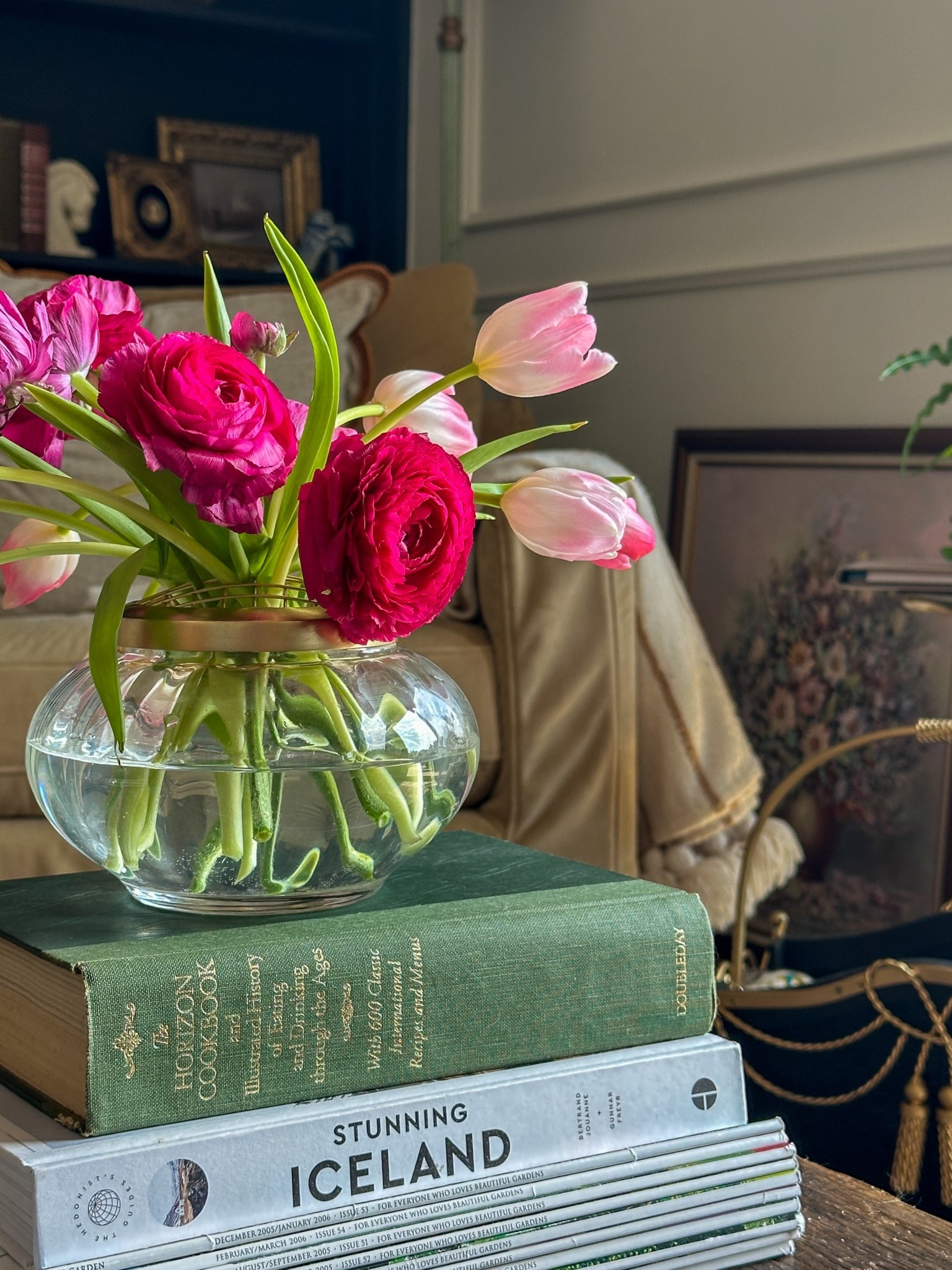 Vintage glass bud vase with mesh metal frog lid. My new favorite way to display spring florals!

#LTKFindsUnder50 #LTKStyleTip #LTKHome