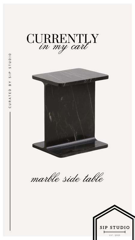 Marble side table // Marshall’s home find 🖤

#LTKsalealert #LTKstyletip #LTKhome