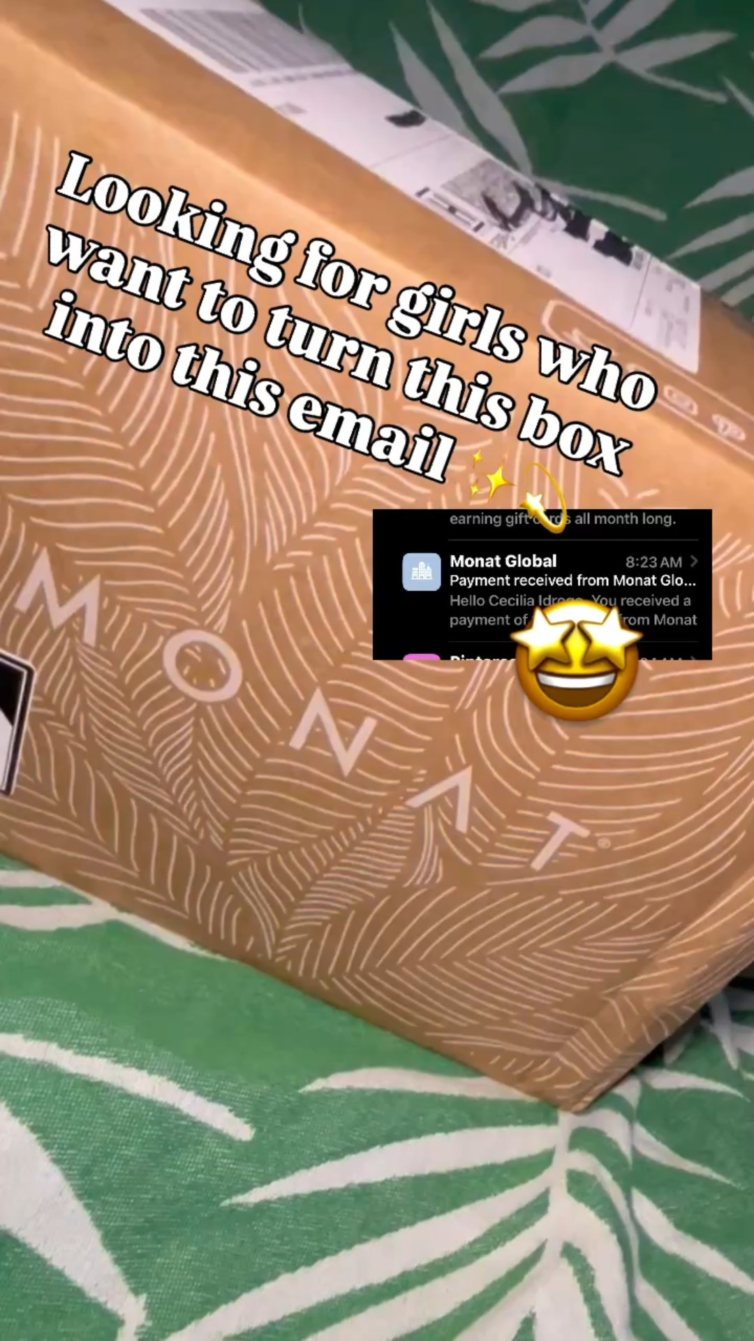 Why settle for scrolling when you could be earning?
Becoming a Market
Partner with MONAT changed the way I see opportunity, community, confidence, and commissions all in one. If you've been praying for a sign to start something that's yours, this is it.
DM the word 'Change' to get started today!

#MonatOpportunity #WorkFromAnywhere