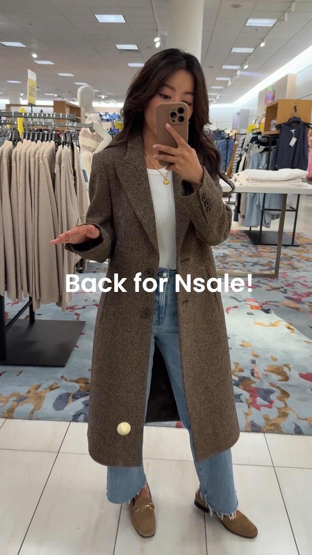 Trying on Nsale Lauren Ralph Lauren coat size 0. slimmer tailored fit, sleeves a little long on me
• Madewell perfect vintage jeans 24 Short
• mango loafers 5 very comfy 
• old tank, linked one in petites 

Nordstrom anniversary sale 2026 coats, fall jacket, petite jeans

#LTKPetite #LTKSaleAlert