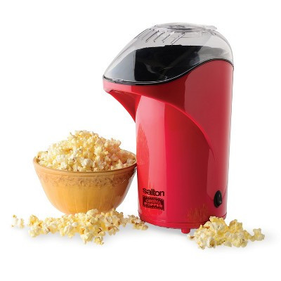 Salton Cinema Hot Air Popper Popcorn Maker with Bonus Cup to Measure Kernels and Melt Butter, Durable & Easy to Use, Red (CP1428R) | Target