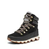 SOREL Women's Kinetic Conquest Boot â€” Black â€” Waterproof Leather & Suede Rain Boots â€” Size 7 | Amazon (US)