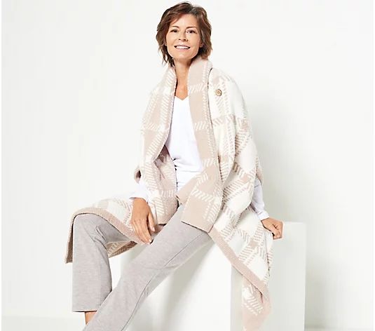 Barefoot Dreams CozyChic Oversized Weekend Wrap | QVC