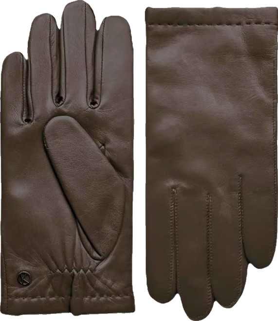 Men's Men`s Premium Lamb Leather Touchscreen Gloves "JORDAN" Cashmere Lining | Macy's