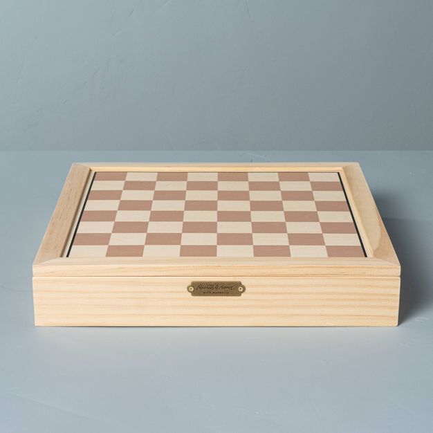 Chess & Checkers Combined Game Boards - Hearth & Hand™ with Magnolia | Target