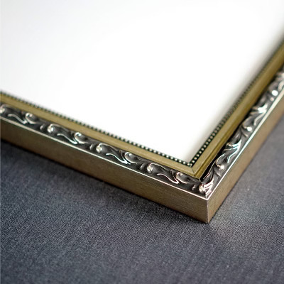 PosterPalooza | 40x20 Silver Wood Picture Frame - UV Acrylic, Foam Board Backing, Hanging Hardware | Target