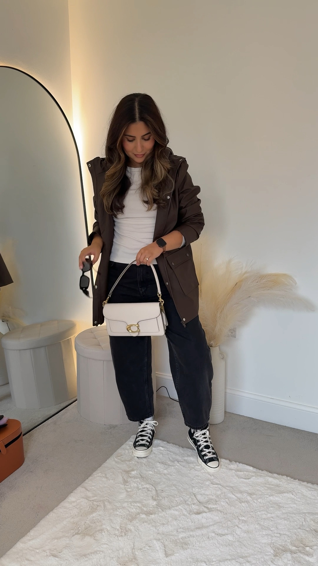 Brown Rain jacket new look barrel jeans modest autumn outfit 

#LTKmodest #LTKautumn