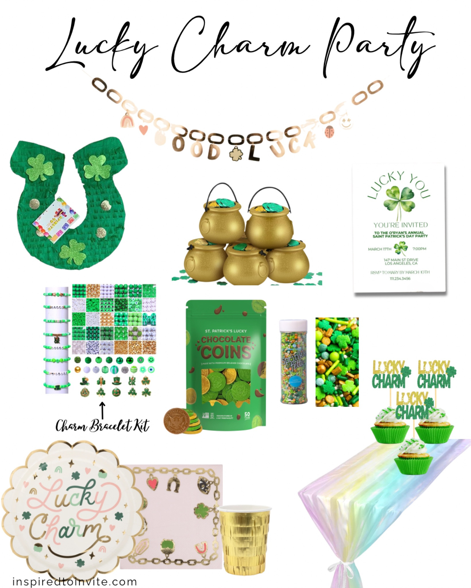Lucky Charm themed Saint Patrick’s day party finds #stpatricksday #stpatricksdayparty #stpattysday

#LTKSeasonal #LTKParties